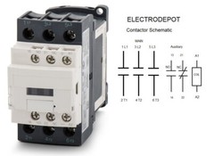Contactor 3 Pole, 120V Coil, NC/NO Aux 50A, 40A 30A, Replace 100-C23D10 C30D10