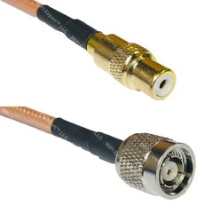 RG400 RCA FEMALE to RP-TNC MALE RF Cable FAST-SHIP LOT
