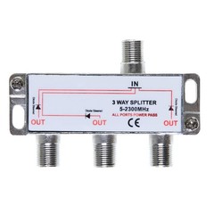 3 Way Bi-Directional 5-2300 Mhz Indoor and Outdoor Waterproof Coaxial Antenna Sp