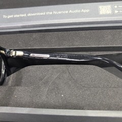Nuance Audio Smart Glasses Square 54 Black Hearing Assist [NEW OPEN BOX]