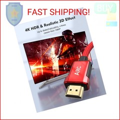 Silkland 4K HDMI ARC Cable for Soundbar, 4K 60Hz HDMI 2.0 Cable 6.6ft, (18Gbps,