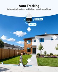 Jennov 4K 8MP PoE Security Camera Outdoor 20X Zoom PTZ Camera Human Detection