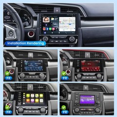 8Core 4+64GB Android 13 Car 4GB RAM 64GB ROM, Fit 16-21Civic 4+64G