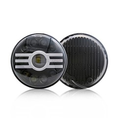 New Pair 7in Round Led Headlights High Low Beam Fit 2003-2007 Jeep Liberty
