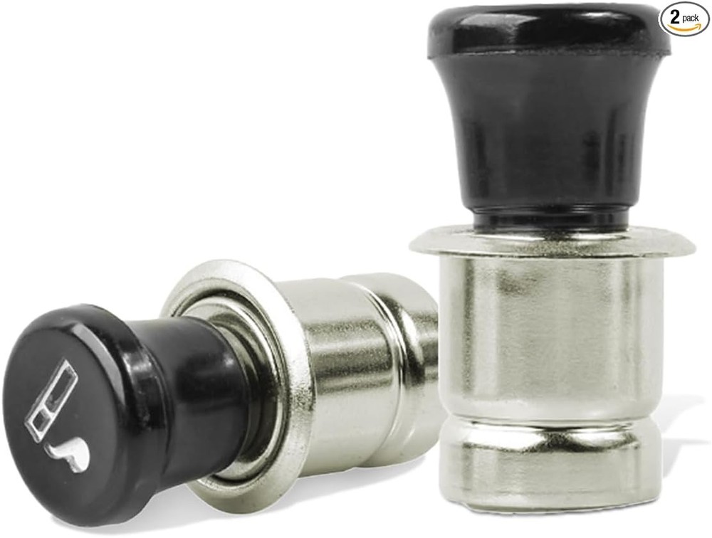 Cigarette Lighter, 12V Metal Plastic Construction Lighter Plug, Pop Model: 12V