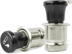 Cigarette Lighter, 12V Metal Plastic Construction Lighter Plug, Pop Model: 12V