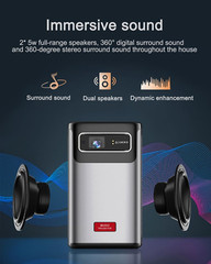Mini DLP Projector 200 ANSI HD Video/Android 9.0 2GB + 32Gb/Touchpad/Tof Autofoc