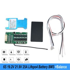 6S 25A Balance BMS 19.2V 21.9V Lifepo4 Battery Protected Board with NTC ACUS