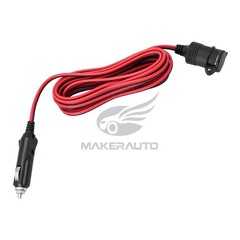 12V Car Cigarette Lighter Socket Extension Cord Cable 13FT Heavey Duty Adapter
