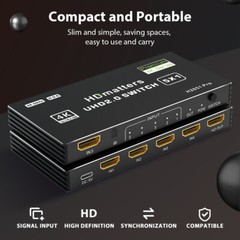 8K 60Hz HDMI2.1 3×1 4×1 5×1 Video Switch 4K 120Hz HDMI Switch HDR 3 4 5 in 1 Out