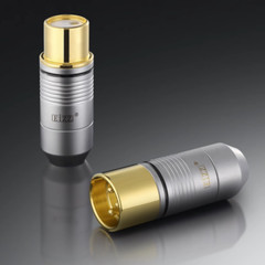 24K Gold Plated HIFI Audio Cable Plug Pure Copper XLR Connector Male Female