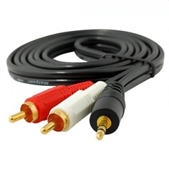 3.5mm RCA Cable 2RCA to AUX Cord 2-RCA to 3.5mm Adapter Stereo Audio Y-Cable NEW