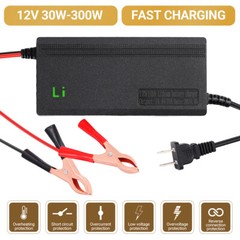 10-Amp 10A Fast Smart Charger For 12V Lithium Iron Phosphate Battery 14.6V