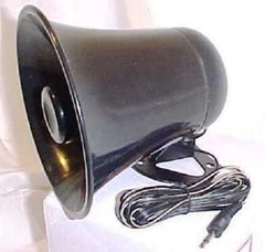 PA Horn Speaker w/Plug & Wire – 5 inch for CB/Ham Radio