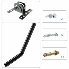 Home Adjustable Outdoor TV Antenna Satellite Dish J-Pole Mount Base Bracket New