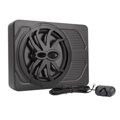 10″ 1000W Slim Under-Seat Subwoofer Powered Car Truck Sub w/ Amplifier Speaker