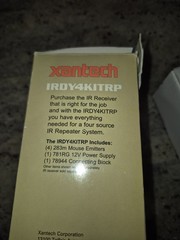 Xantech IRDY4KITRP IR Repeater Kit w/ 789-44 Block, 4 Emitters