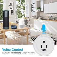 Smart Plug, Mini Smart WiFi Outlet Compatible with Alexa, Google Assistant 2/pk
