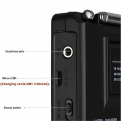 Portable Full Band AM/FM/SW/MW/LW Radio.Digital Stereo Speaker Player&Headphones