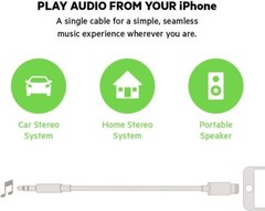 iPhone 7 8 X XR 11 12 13 Pro Max 8 Pin to 3.5mm AUX Audio Car Adapter Cord LOT