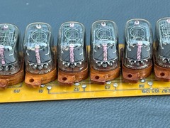 IN-12B,IN15A,IN15B Soviet Russian Nixie Indicator Tubes Lot of 10 pcs w/Socket