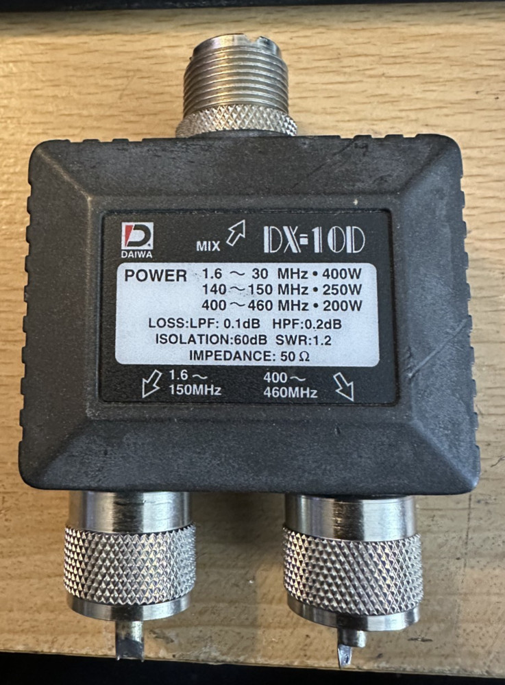 Used Daiwa Duplexer Model DX-10D HF 144/430MHz