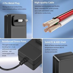 5V USB-C Charger for VacDrive DW688 and Cfulan VC48 Cordless Handheld Car Vacuu