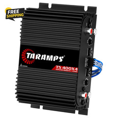 TS 400X4 400W RMS 4 Channel Car Amplifier 2 Ohm Full Range RCA Black Stereo