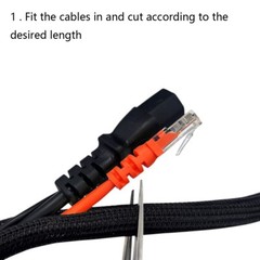 Braided Cable Sleeve Split Wire Loom Tubing Cord Protect Mesh Woven Material Lot