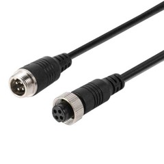 15M 4Pin Connector Cable Waterproof for Truck Van Trailer CCD Rear View Camera
