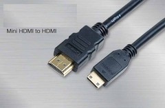 0.5m 1.5 Ft Short Mini HDMI Type C to HDMIType A Cable adapter For HDTV Camera