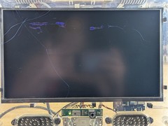 AMPD 13” LED FHD Clear Prison TV SLTV 1320AP HDMI Retro Monitor *Cracked Screen*