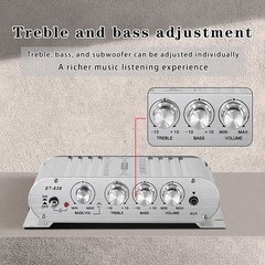 2.1 Bluetooth Stereo Hifi Car Amplifier Amp Sound Speaker EDR Audio LED Home💫