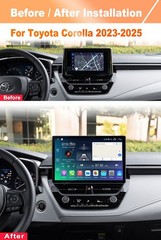 12.5 inch Screen Android Car Radio For Toyota Corolla 2023-2025 Carplay WiFi GPS