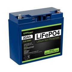 ExpertPower 12V 20Ah Lithium LiFePO4 Deep Cycle Battery | 2500-7000 Life Cycles