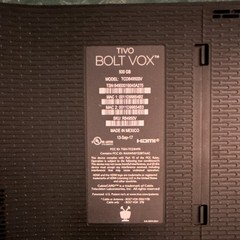 TiVo Bolt Vox 500GB DVR 2160p Black Remote Finder TCD849500V AS IS Untested