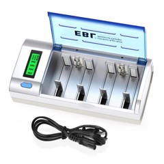 EBL C D Size Rechargeable Batteries C D Cell 1.2V 500Omah-1O000mAh/ Charger LOT