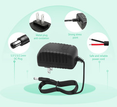 12V 1.5A Power Supply 18W AC Adapter 100-240V AC to DC Converter 12 Volt 1.5 Amp