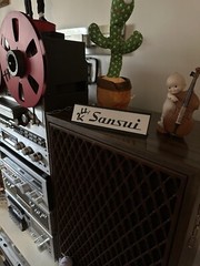 Sansui Hi-Fi Component Stereo Desk Sign – Custom Made Aluminum