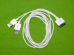 Apple 30-Pin Dock Connector to USB 2.0 + Firewire Cable with Firewire Charger
