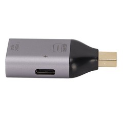 4K 60Hz USB C Female to Mini Displayport Male Adapter Converter and PD Power