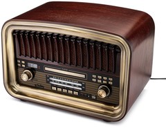 All-in-One AM/FM Radio with CD Player, Bluetooth Input, USB Playback & Record…