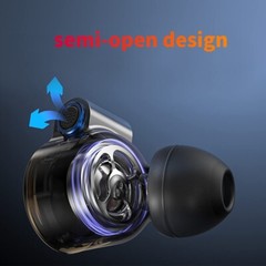 FiiO FD3 PRO Earphones Hi-Res 1DD In-Ear Monitors DLC Diamond Diaphragm (Black)