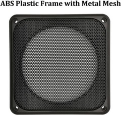 Speaker Subwoofer Guard Protector Square 4 inch ABS Plastic Metal Mesh 2Pcs