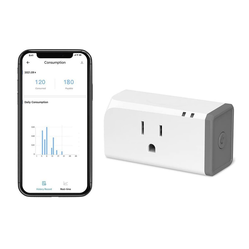 SONOFF S31 15A WiFi Smart Plug with Energy Monitoring Smart Outlet Timer Switch