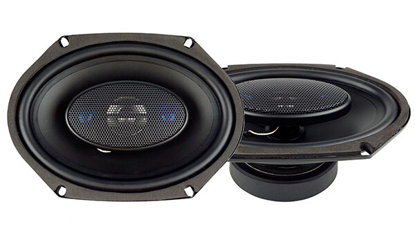 2x Blaupunkt 300W 6″ x 8″ 4-Way 4-Ohm Max Power Coaxial Speakers GTX Series- NEW