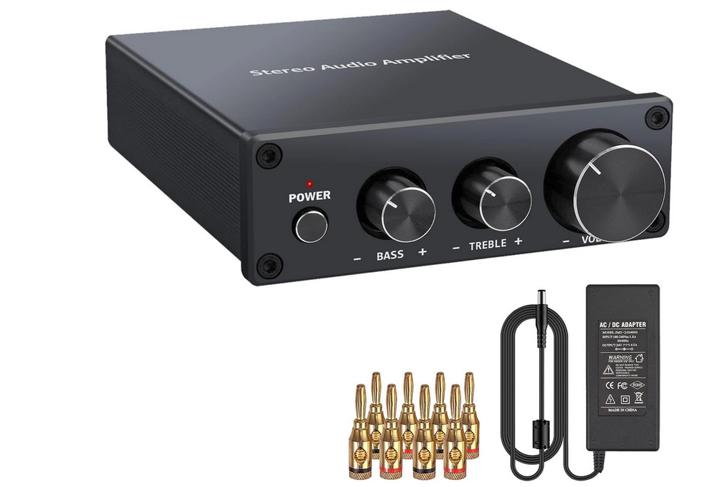 PROZOR PW073SAN Hi-Fi Power Amplifier Mini Stereo Audio Amplifier 50+50=100W NEW