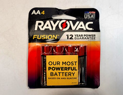 Rayovac Fusion AA Alkaline Batteries 24 Pack (6×4)