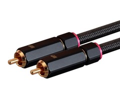 Monoprice Male RCA 2 Channel Stereo Audio Cable – 3 Feet – Black, Gold Plated