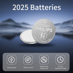 20Pack Philips CR2025 CR 2025 3V LITHIUM Battery BR2025 DL2025 Watch Batteries